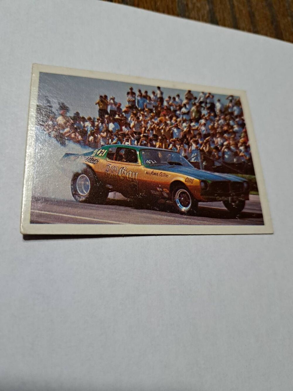 Vintage 1971 Don & Roy Gays Firebird Funny Car Race Car Fleer Trading Cards